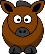 Horse Cartoon At Clkercom Vector Online Royalty