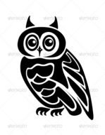 Owl Graphicriver Vectors Characters Animals 60770
