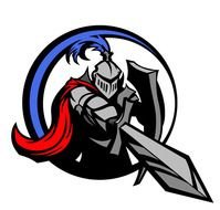 Medieval Knight With Sword And Shield Vector Mascot