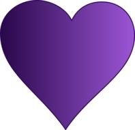 Purple Heart At Clkercom Vector Online Royalty N2