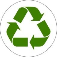 Green Recycled Symbol drawing