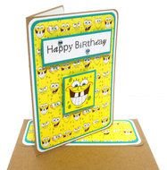 happy birthday as a bright card