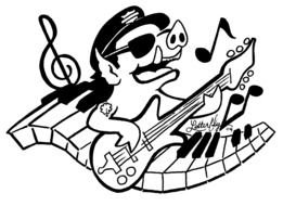 Clip Art of rock pig