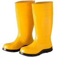 yellow rubber Steel Toe Safety Boots