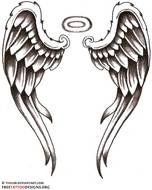 Angel Tattoos Wings Guardian And St Michael Designs clipart