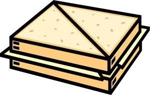 drawing of a cheese sandwich