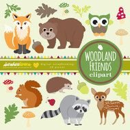 Woodland Creatures Animals drawing