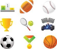 clipart with sport attributes