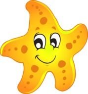 Sammy Sea Star cartoon drawing