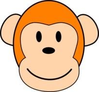 Orange Monkey At Clkercom Vector Online Royalty