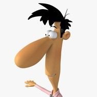 3ds Max Cartoon Character Man Big 02 Nose Guy By