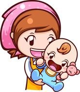 clipart of the baby and sister