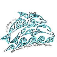 Beautiful dolphins clipart