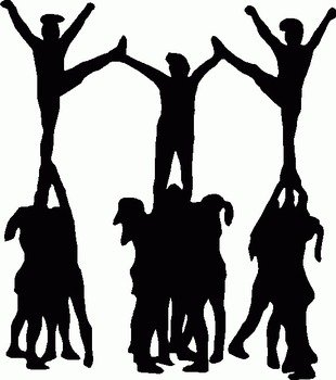 School Spirit Window Decals Cheerleading