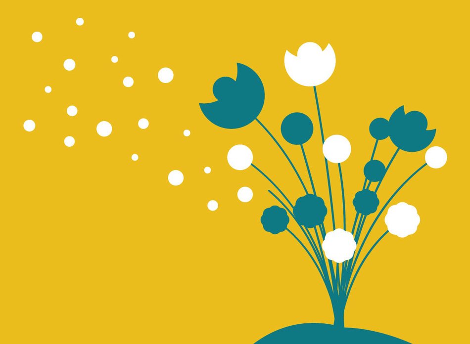 Silhouette Flowers drawing