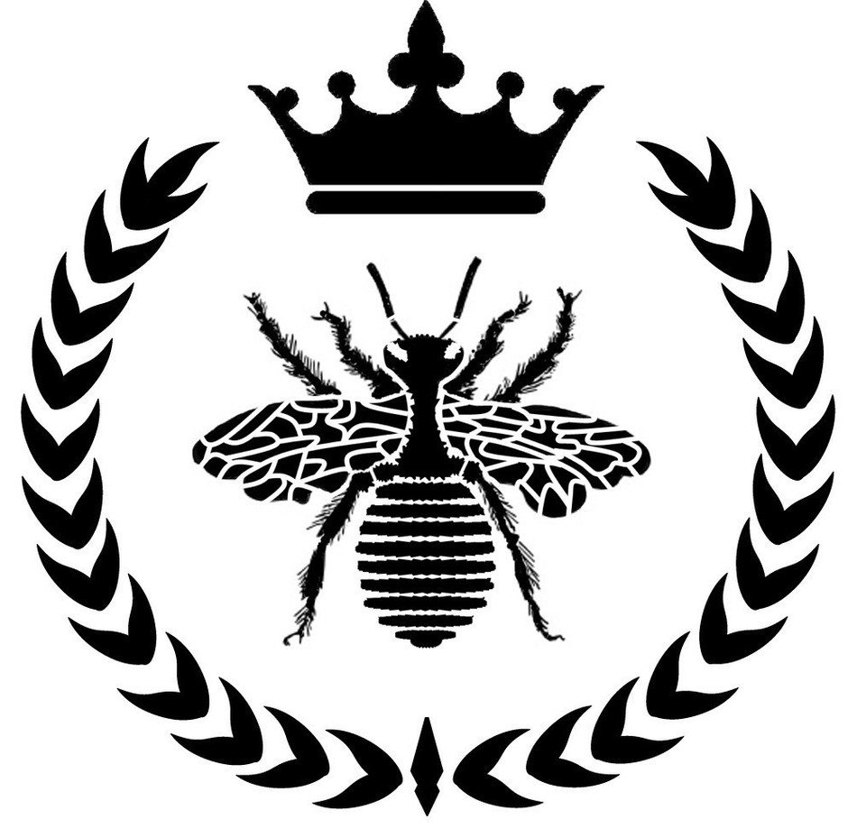 Clip Art of the crown bee