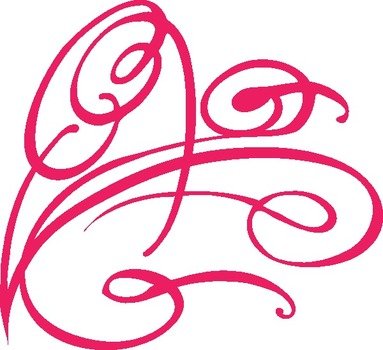 Decorative Swirl Hot Pink At Clkercom Vector