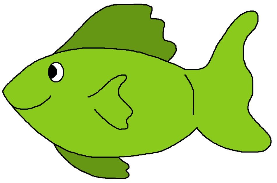 drawing green fish