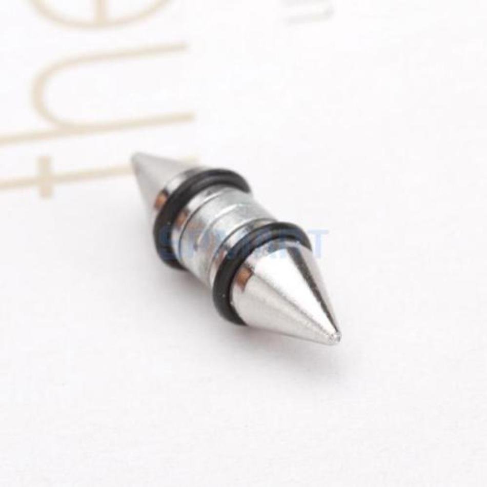 Bullet Magnetic Clip On Ear Stud No Piercing Earring Silver Ebay