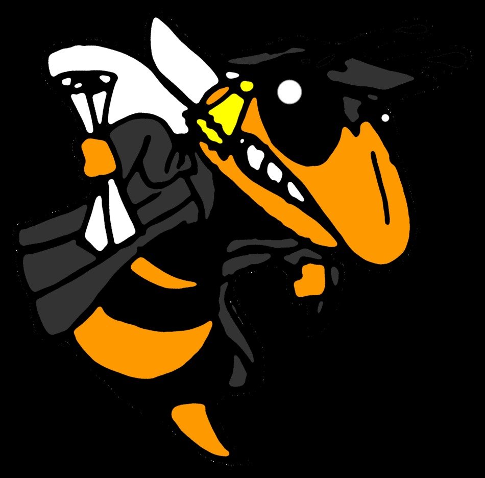 painted bee in a graduate costume