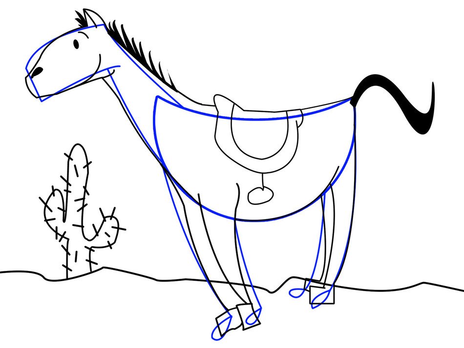 Horse Art Cool drawing
