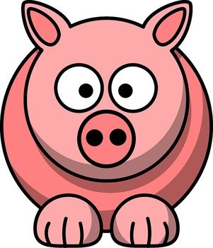 Animal Pig Pink Cute Face Funny Mammal Head