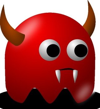 Pcman Game Baddie Devil At Clkercom Vector Online