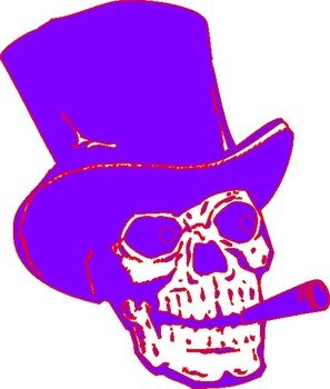 Skeleton Purple Red At Clkercom Vector Online