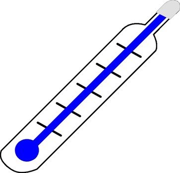 Thermometer Cold At Clkercom Vector Online