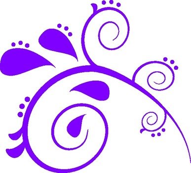Purple Swirl Paisley At Clkercom Vector Online