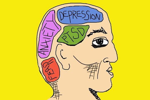 zones in the human head as a picture for clipart