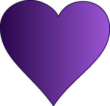 Purple Heart At Clkercom Vector Online Royalty N2