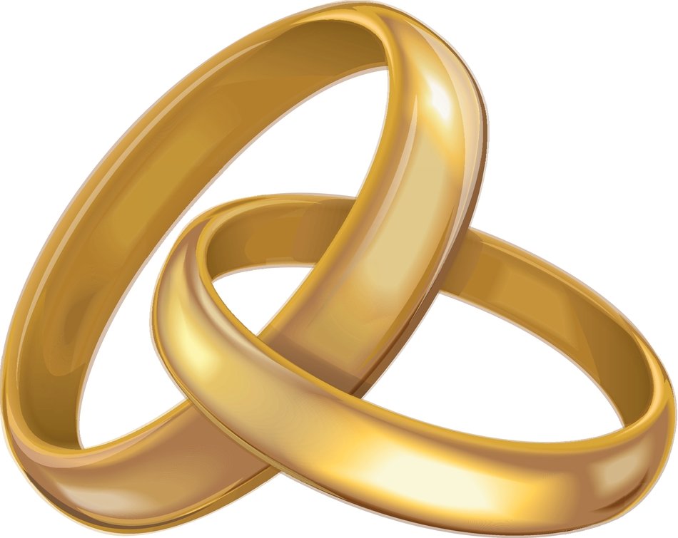 gold rings in graphic representation