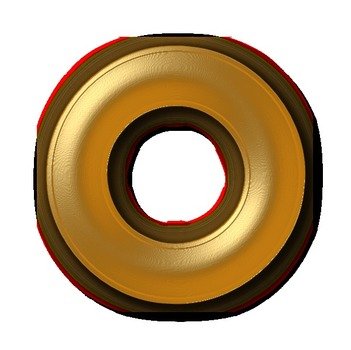 Glazed Doughnut Circle Vector Clip