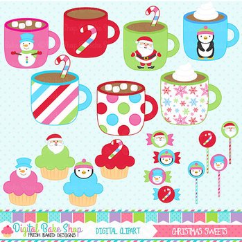 Christmas Hot Chocolate Candy Cupcakes