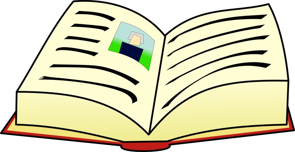 computer image of an open book