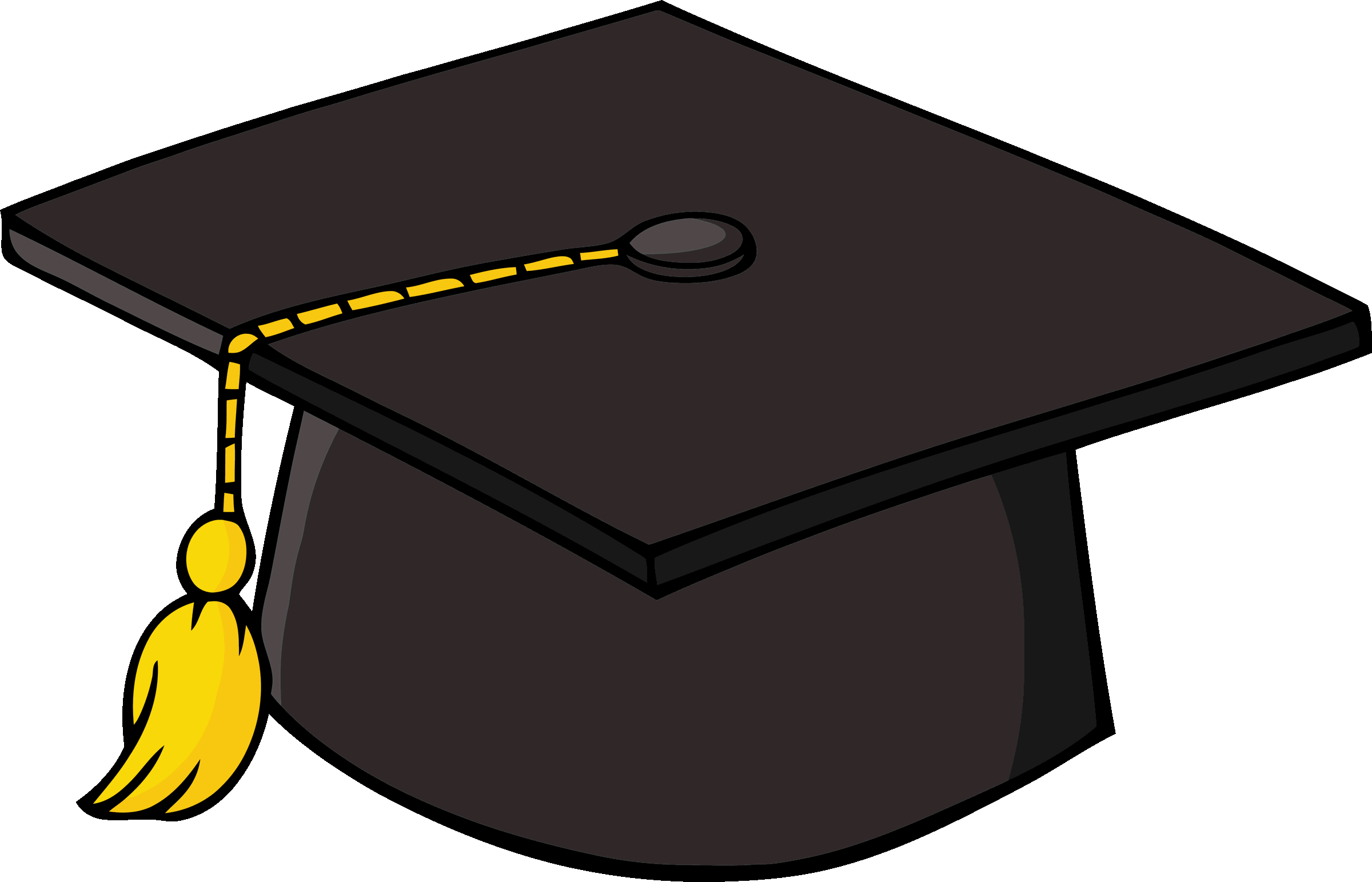 Black Graduation Cap Drawing Free Image Download