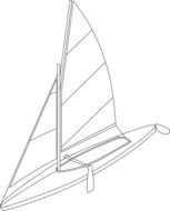 painted sailing boat
