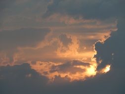 Sunset on the west