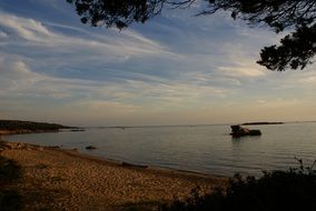 breathtaking corsican beach