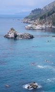 panorama of the pacific coast in california