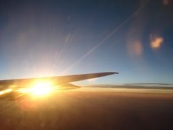 picture of the aircraft on a sunny sky