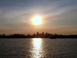 Sunset in Sydney in the evening
