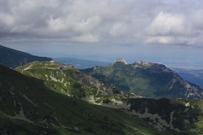 landscape of Kasper Peak in tatras in poland