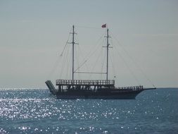 ship on the mediterranean