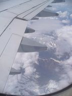 beautiful photo from the airplane window