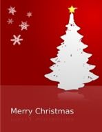 Christmas winter postcard clipart