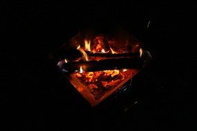 coals in the fire