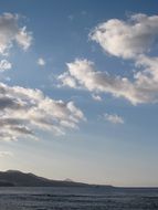 white blue clouds