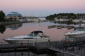 ships are in the harbor